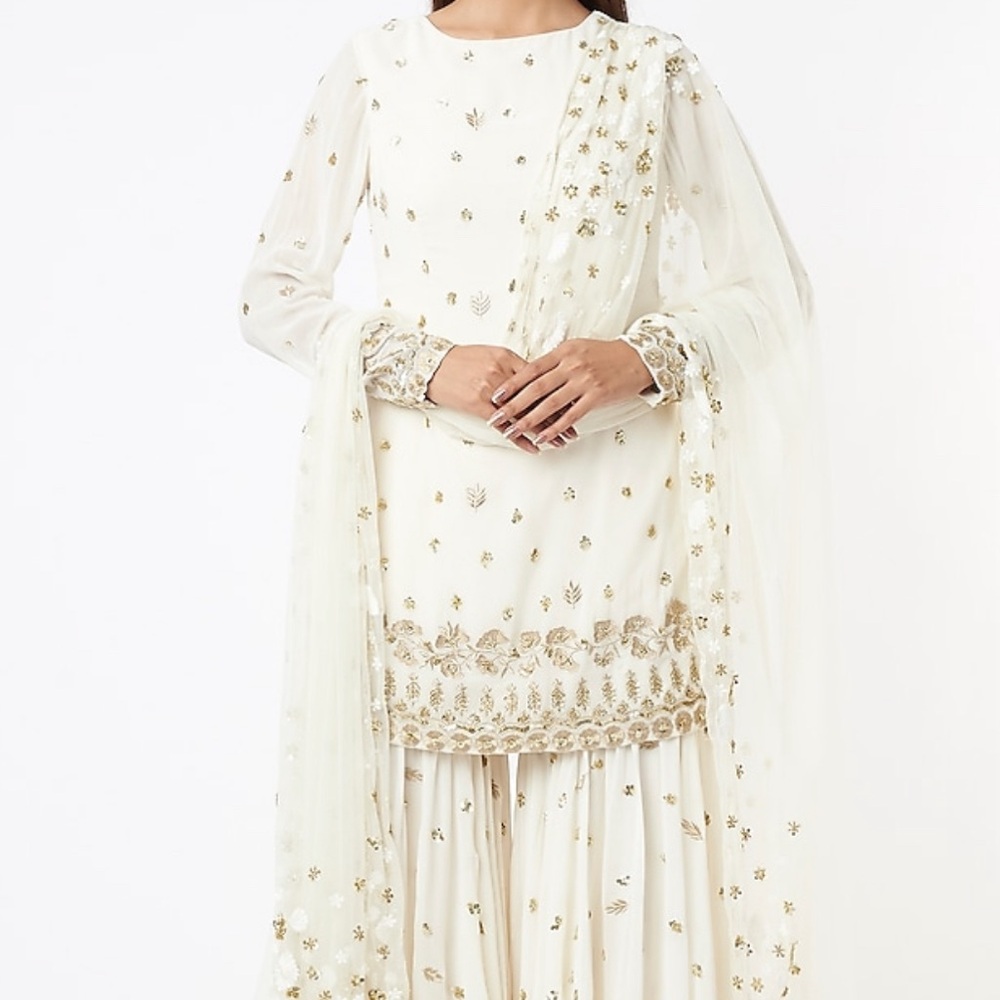Astha Narang Sharara white/cream